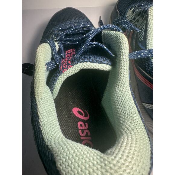 ASICS Women’s Gel Trail Running Shoes Size 7 Blue Coral Mint Athletic Comfort - Picture 7 of 8